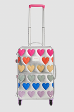 Load image into Gallery viewer, State Bags Logan Carry On Suitcase Fuzzy Hearts
