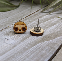 Load image into Gallery viewer, Unpossible Cuts Sloth Earrings