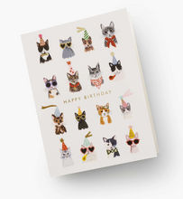 Laden Sie das Bild in den Galerie-Viewer, Rifle Paper Co. Geburtstagskarte „Cool Cats“