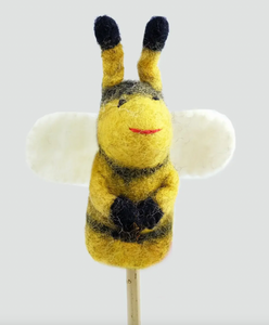 The Winding Road Felt Finger Puppet Bee