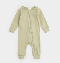 Load image into Gallery viewer, Firsts By Petit Lem Baby Long Sleeve Sleeper Knit Green Lime