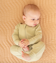 Load image into Gallery viewer, Firsts By Petit Lem Baby Long Sleeve Sleeper Knit Green Lime