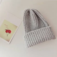 Load image into Gallery viewer, Matching Parent & Child Knit Beanie Set