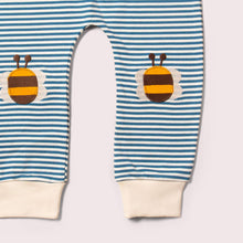 Load image into Gallery viewer, Little Green Radicals Bees Knees Patch Striped Joggers
