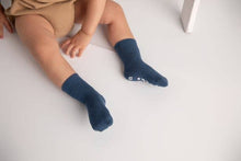 Load image into Gallery viewer, Squid Socks Colby - Non-Slip Baby Socks in Light Blue, Cobalt, Navy