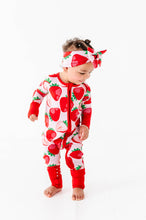 Load image into Gallery viewer, Jammie Session Berry Sweet Bamboo Baby Romper