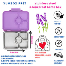 Load image into Gallery viewer, Yumbox Prêt Leakproof Stainless Steel Bento Lavande Purple