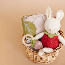 Load image into Gallery viewer, The Blueberry Hill Blanket Strawberry Bunny Organic Baby