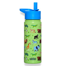 Load image into Gallery viewer, Wildkin Wild Animals Stainless Steel Water Bottle – 18 oz