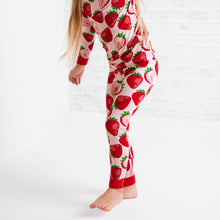 Load image into Gallery viewer, Jammie Session Berry Sweet Strawberry Bamboo Pajamas