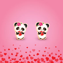 Laden Sie das Bild in den Galerie-Viewer, Girl Nation Panda Love Cutie Stud Earrings