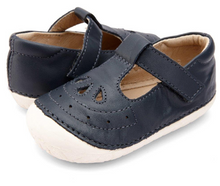 Load image into Gallery viewer, Old Soles Royal Pave Navy Mary Jane Shoes Size 6 Toddler Leather Shoes