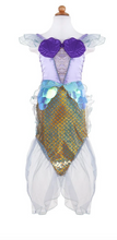Laden Sie das Bild in den Galerie-Viewer, Great Pretenders Blau/Lila Meerjungfrauenkleid mit Kopfschmuck