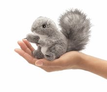 Load image into Gallery viewer, Folkmanis Mini Gray Squirrel Finger Puppet