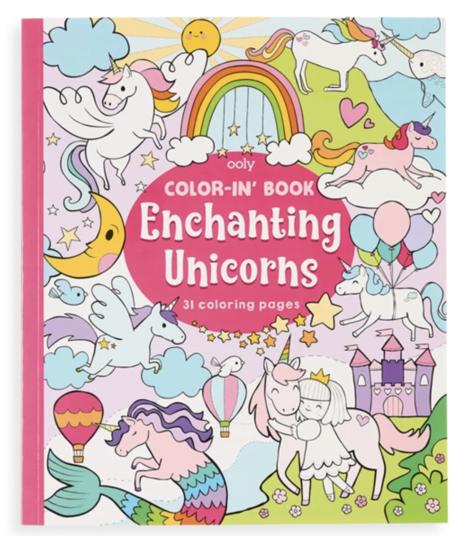 Ooly Color-in' Book Enchanting Unicorns