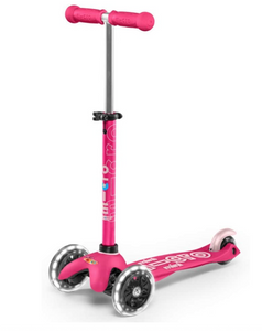 Micro Kickboard Mini Deluxe LED Pink Scooter