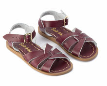 Load image into Gallery viewer, Salt Water Sandals Original Claret Burgundy Leather