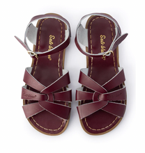 Load image into Gallery viewer, Salt Water Sandals Original Claret Burgundy Leather