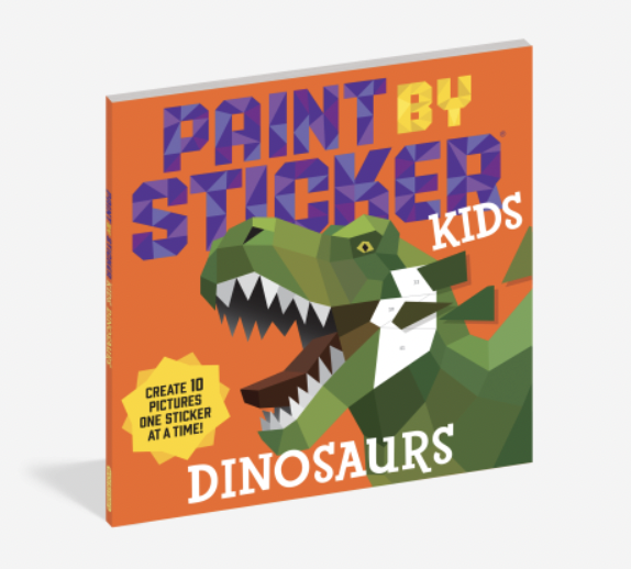 Paint By Sticker Kids Dinosaurs Sticker Book Silver Moon Kids