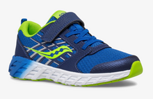 Load image into Gallery viewer, Saucony Wind A/C 2.0 Kids Sneaker Blue/Green