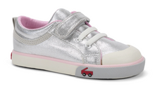 Load image into Gallery viewer, See Kai Run Kristin Silver/Pink Size 12 Toddler