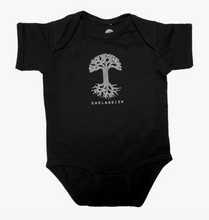 Load image into Gallery viewer, Infant Oaklandish Classic Logo Black Onesie
