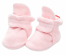 Load image into Gallery viewer, Zutano Cozie Fleece Bootie Baby Pink