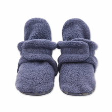 Load image into Gallery viewer, Zutano Cozie Gripper Baby Bootie Denim Navy