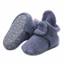 Load image into Gallery viewer, Zutano Cozie Gripper Baby Bootie Denim Navy