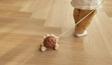 Load image into Gallery viewer, Plan Toys Pull-Along Hedgehog Brown
