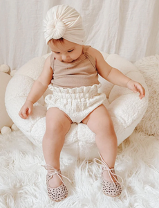 Consciously Baby Leather Boho Mary Jane Rosewater Soft Sole Size 4 Infant/Toddler