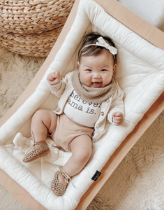 Consciously Baby Leather Boho Mary Jane Sand  Soft Sole Size 3 Infant