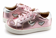 Load image into Gallery viewer, Old Soles Hearty Runner Pink Frost / Glam Argent / Silver / Glam Pink / Fuchsia Foil