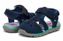 Load image into Gallery viewer, See Kai Run Wilder Navy Sandal Size 8