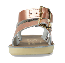 Load image into Gallery viewer, Salt Water Surfer Rose Gold Hook & Loop Size 9 Toddler