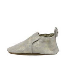 Load image into Gallery viewer, Robeez Pretty Pearl Gold Leather Outsole