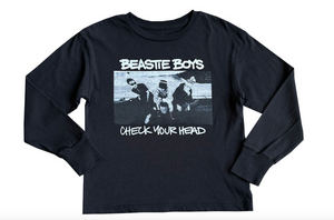 Rowdy Sprout Beastie Boys Organic Long Sleeve Tee Jet B!ack Size 2 Toddler