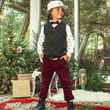 Load image into Gallery viewer, Souris Mini Red Pants oF Slim Fit in Brushed Twill Size 7