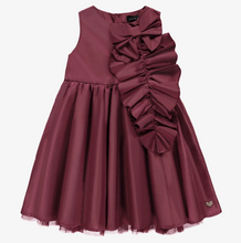 Load image into Gallery viewer, Souris Mini Red Dress Without Sleeve In Taffeta Size 7