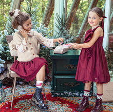 Load image into Gallery viewer, Souris Mini Red Dress Without Sleeve In Taffeta Size 7