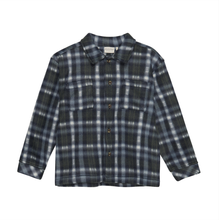 Load image into Gallery viewer, Minymo Plaid Fleece Long Sleeve Green/Blue
