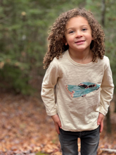 Load image into Gallery viewer, Me & Henry Beige Classic Car Cherokee Raglan Printed Tee