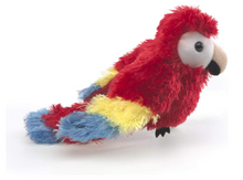 Load image into Gallery viewer, Folkmanis Mini Scarlet Macaw Finger Puppet
