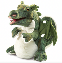 Load image into Gallery viewer, Folkmanis Puppets Baby Dragon