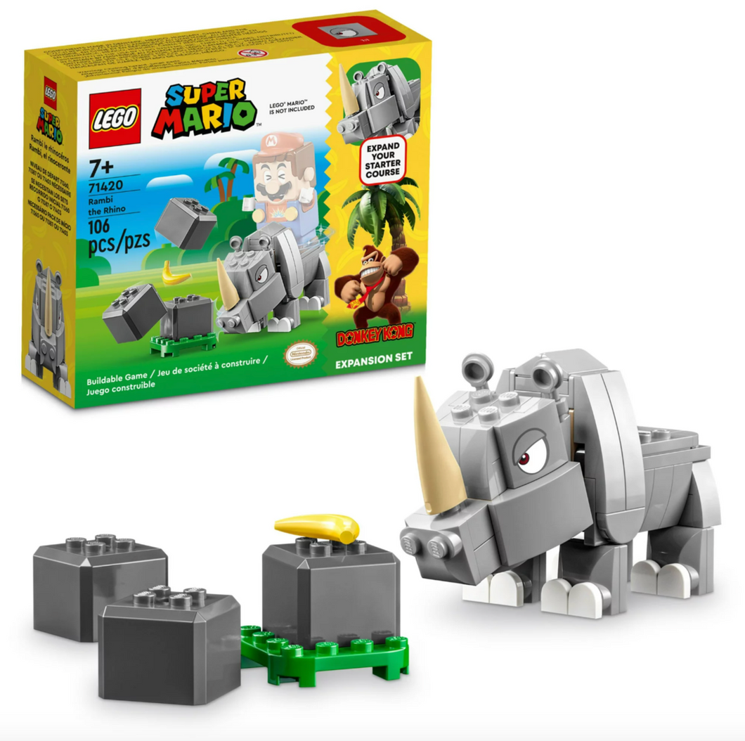 Lego Super Mario Rambi The Rhino 7+ 106 Pieces