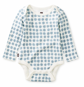 Tea Collection Baby Bodysuit Blue Dots