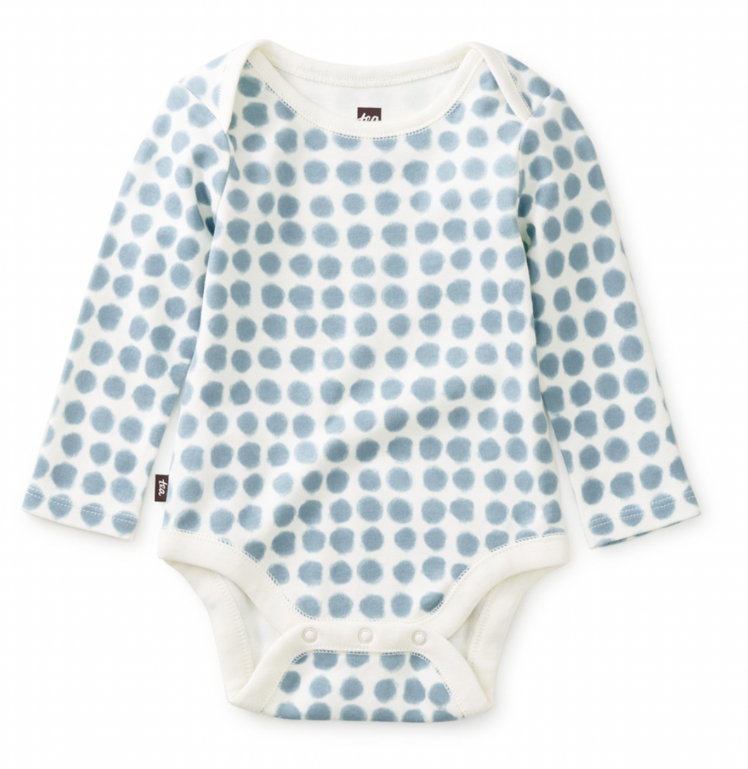 Tea Collection Baby Bodysuit Blue Dots