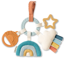 Load image into Gallery viewer, Itzy Ritzy Busy Ring Teething Activity Toy Rainbow