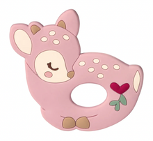 Load image into Gallery viewer, Douglas Farrah Pink Fawn Silicone Teether
