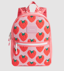 State Bags Kane Kids Mini Travel Intarsia Strawberries